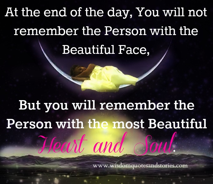 ...you will remember the person with the most...